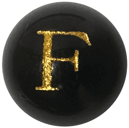 Chữ Onyx đen F