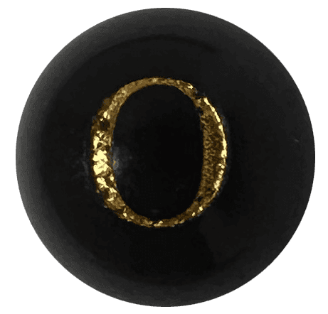 Chữ Onyx đen O