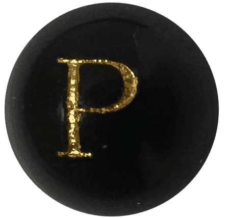Chữ Onyx đen P