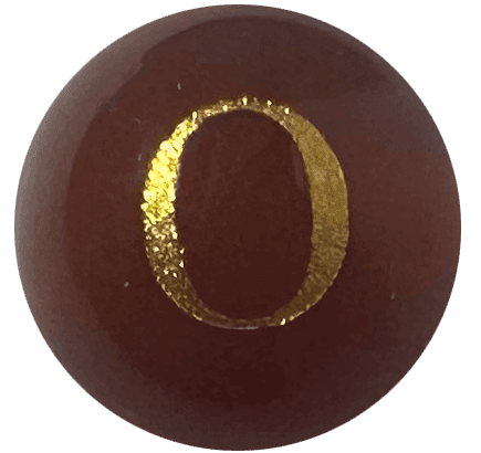 Chữ Onyx đỏ O