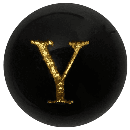 Chữ Onyx đen Y