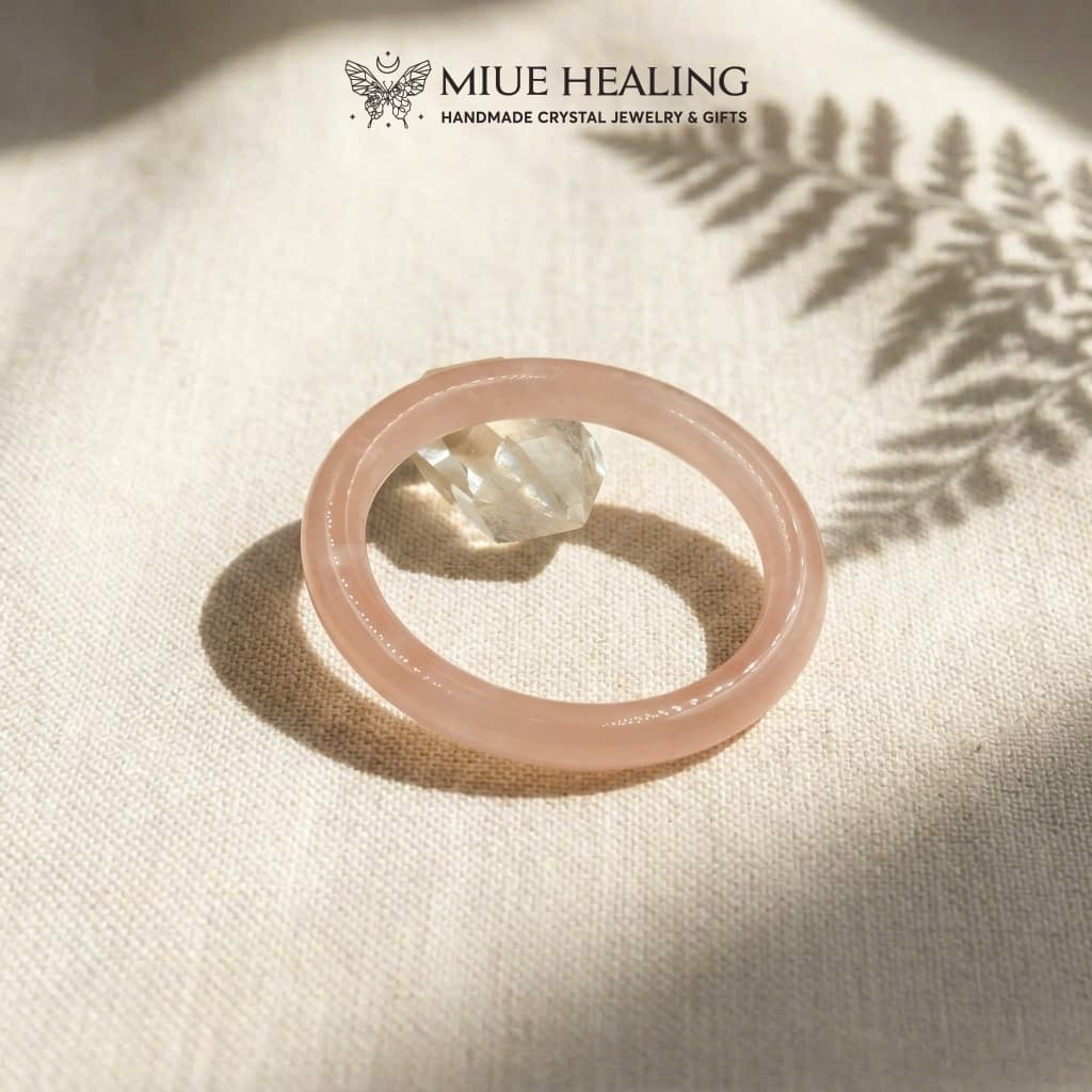 Vòng bản Thạch anh hồng - Miue.healing