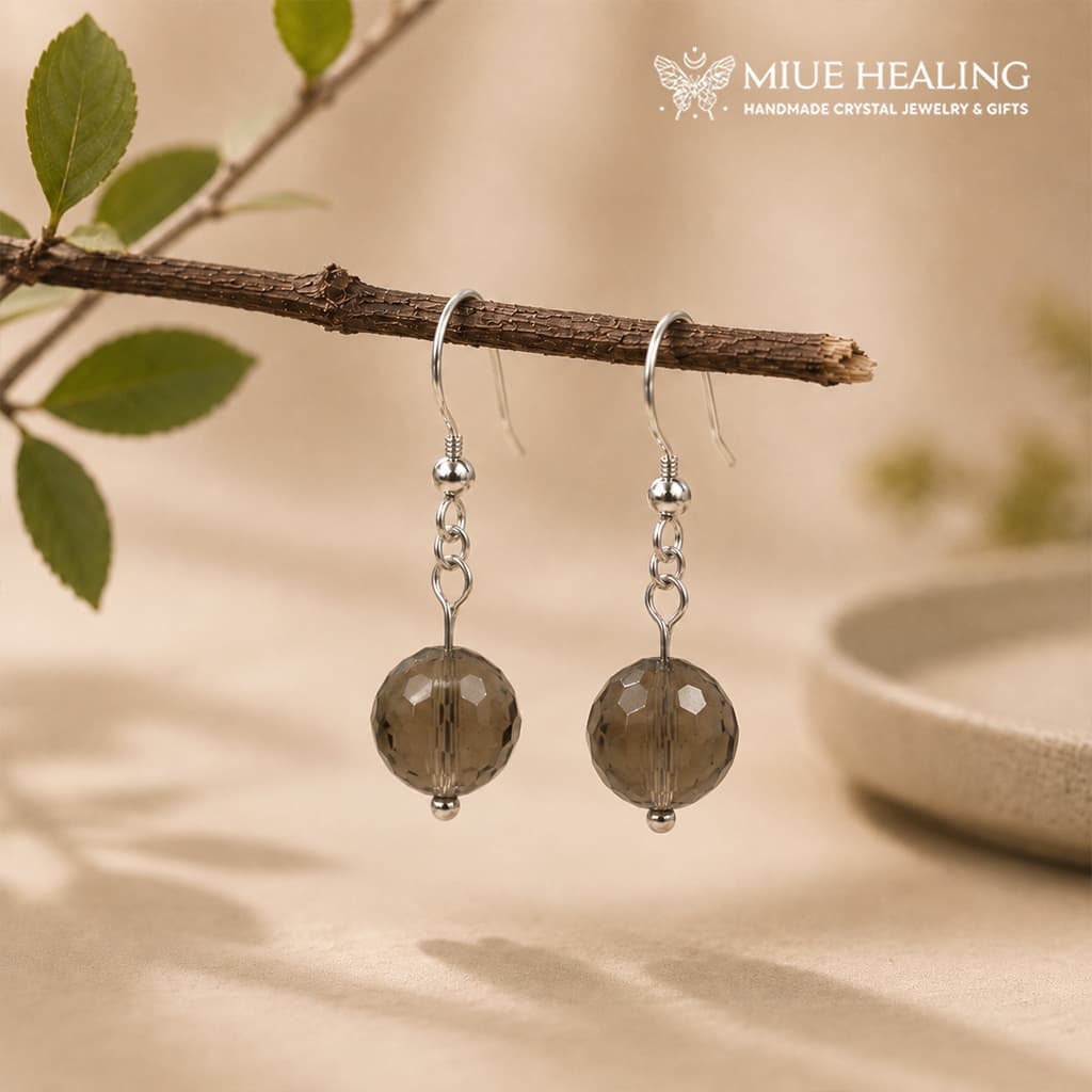 Bông Tai Thép Y Tế Đá Tự Nhiên - Miue.healing