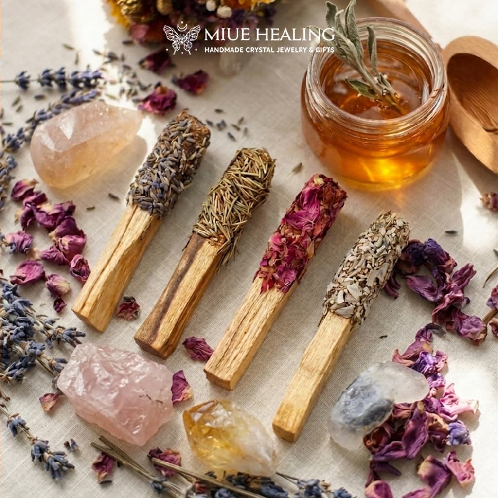 Set Gỗ Palo Santo Thanh Tẩy Năng Lượng - Miue.healing